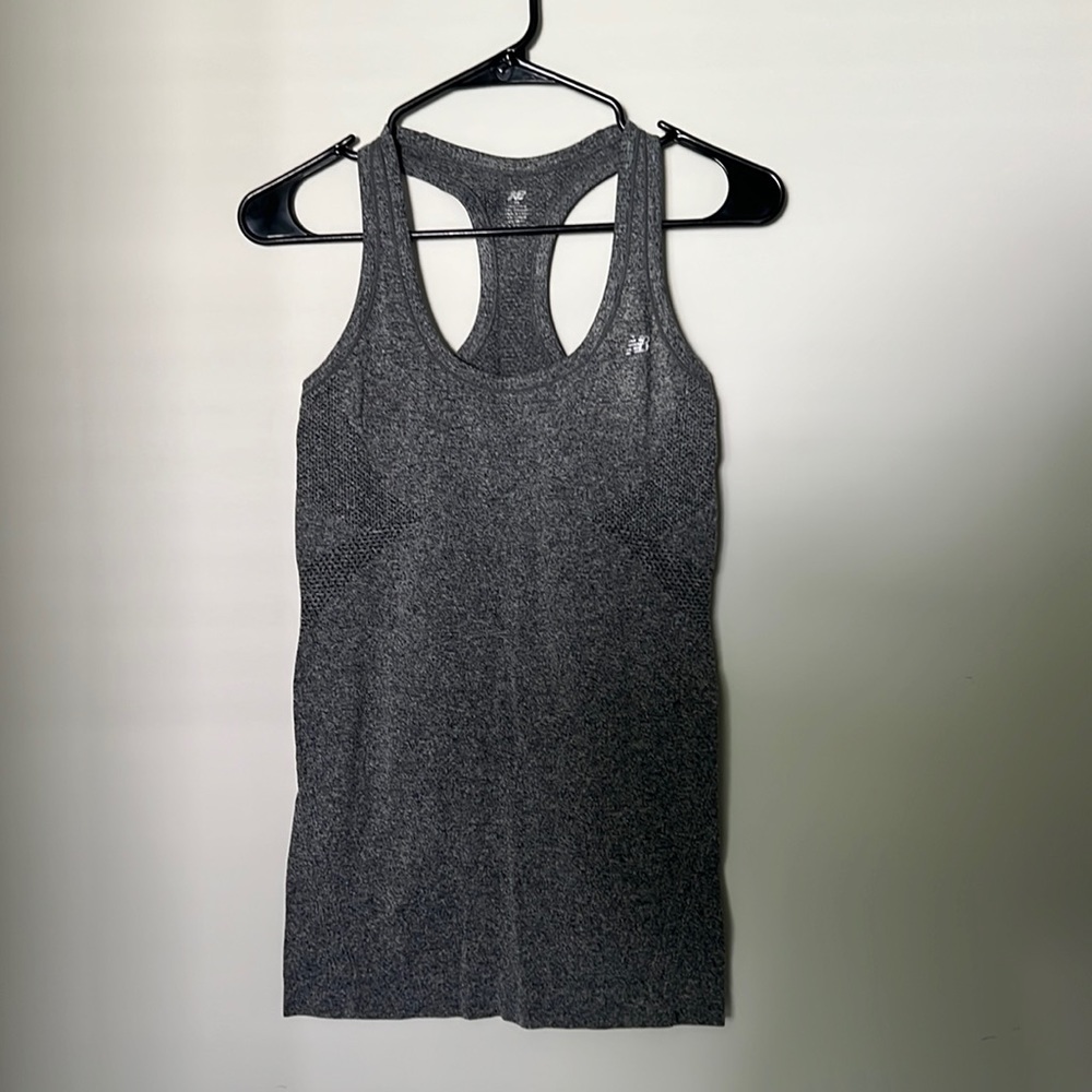 Gray new balance workout tank. XS. Worn once. Like new